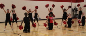 RHS cheer and poms count down to league tonight