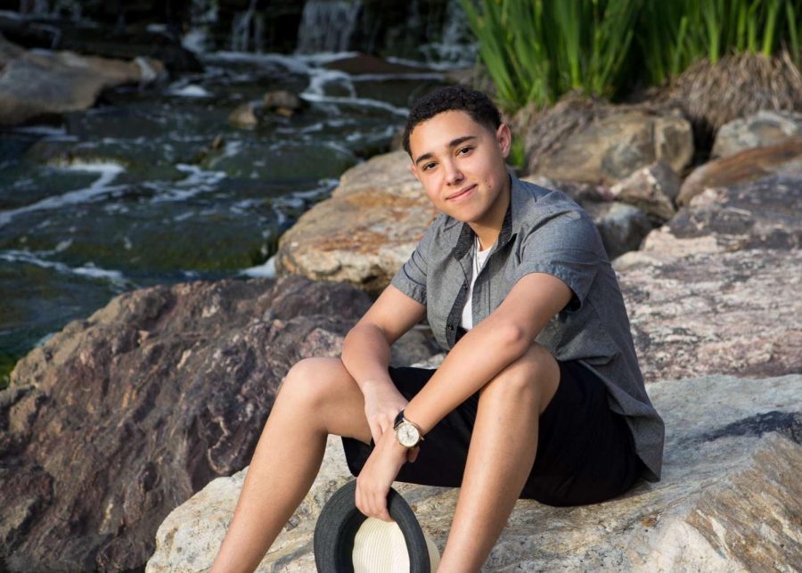 Feature Photo by: Darcy Miccio-Pace - Ellington Smith poses for his senior picture.
