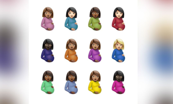 A variety of pregnant emojis for Drakes new Album Cover. (Apple Music)