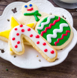 (Sugar cookies with royal frosting)