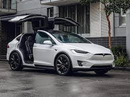 The Exterior of a Tesla, which is a very popular electric car