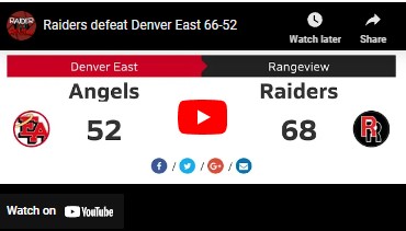 Raiders defeat Denver East 66-52