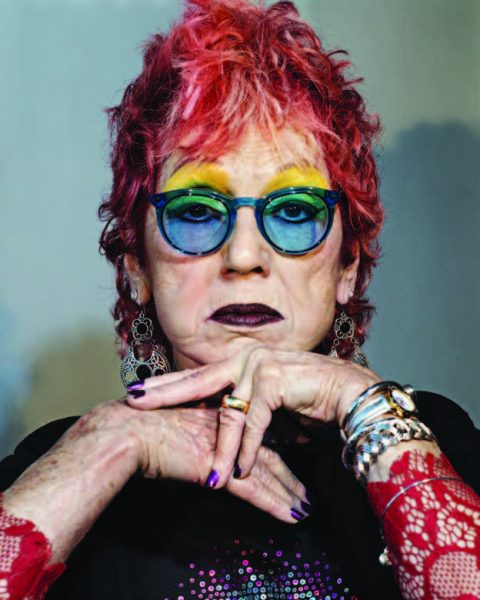 Judy Chicago, the artist behind the New Museums exhibit Herstory. 