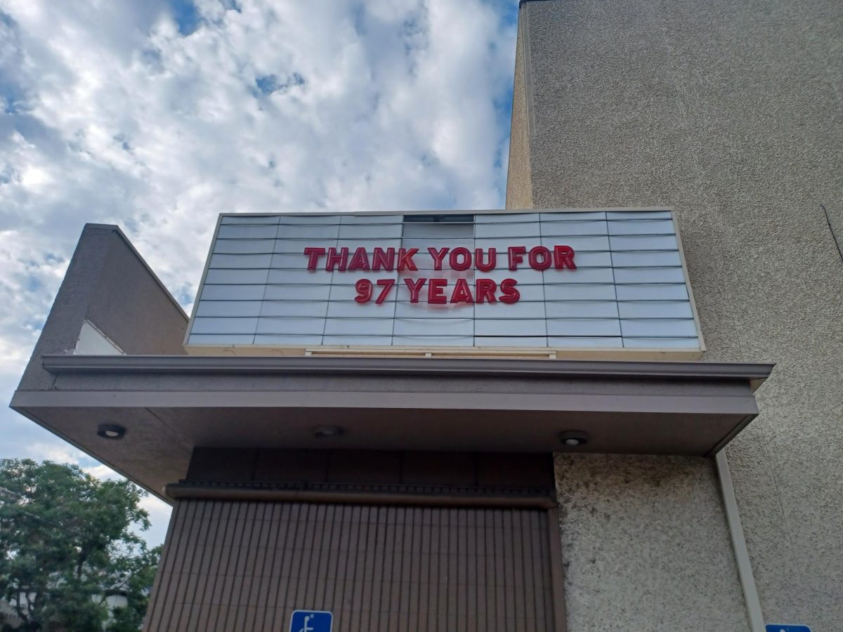 The sign placed on the front of The Esquire the last week it was open.