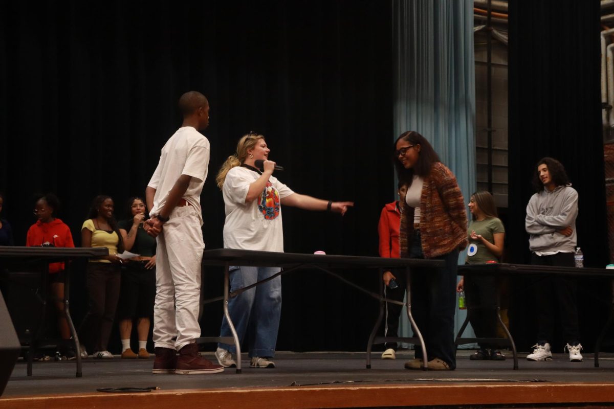 Students compete in Disney Song Trivia during Rangeview's spirited Homecoming week.